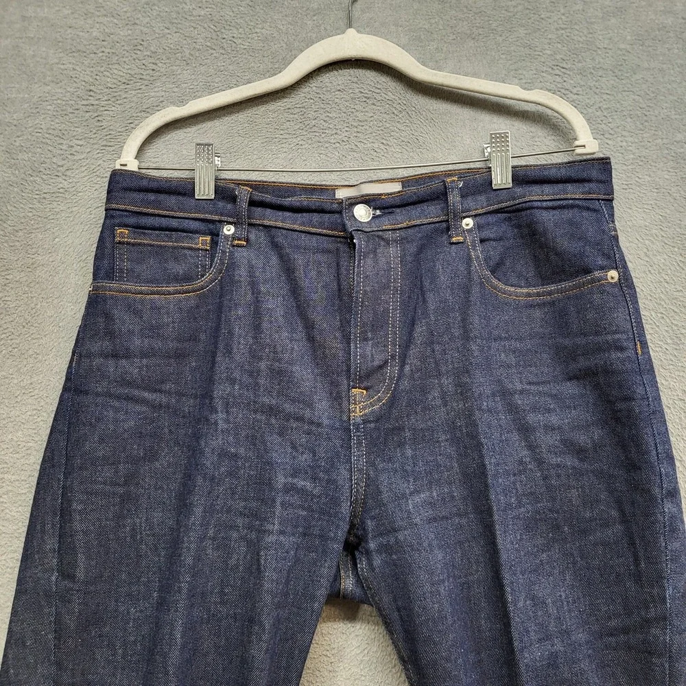 Everlane Men Jeans 32 Blue Denim Ankle‎ Pockets High Rise Cotton 27 in Inseam